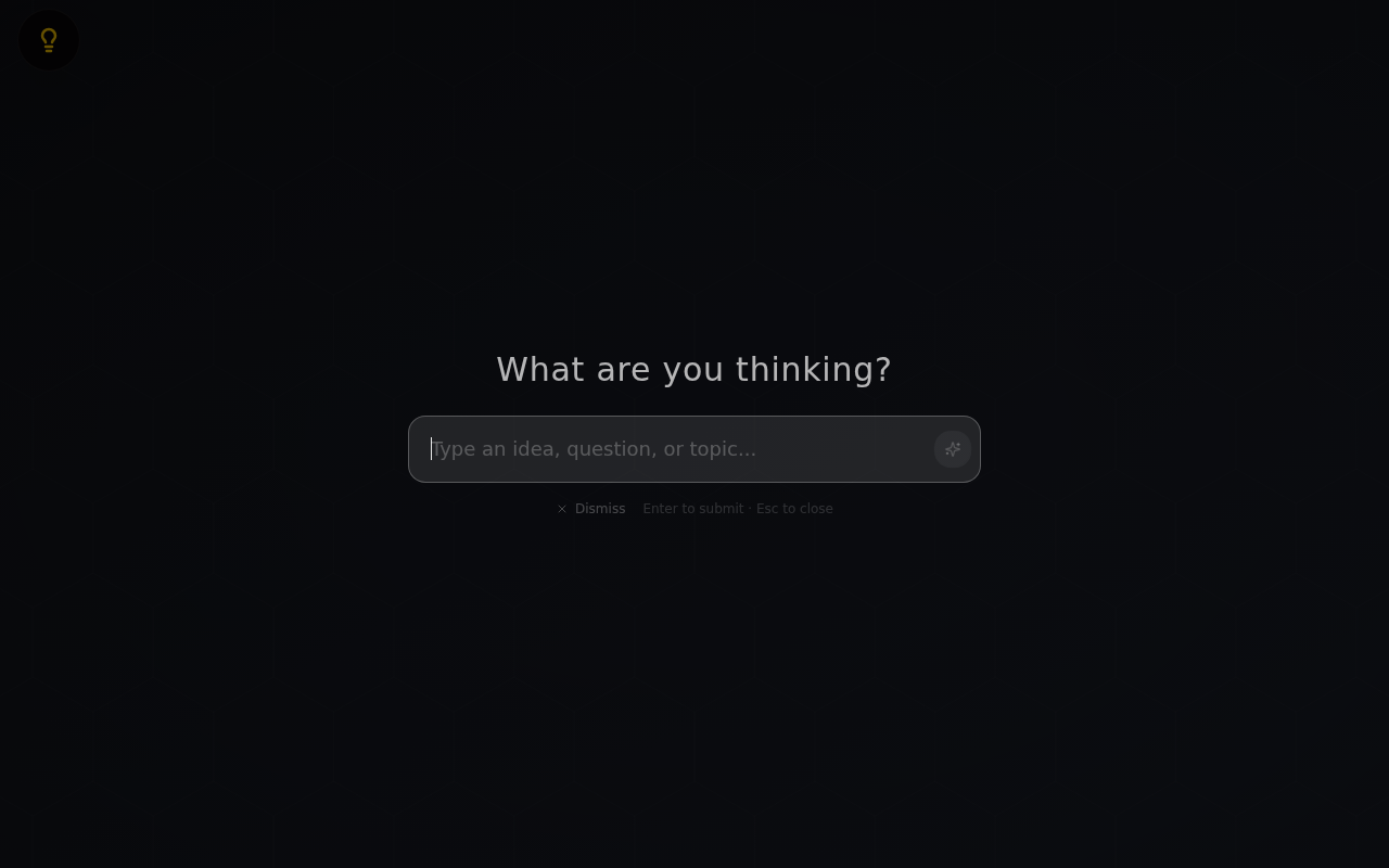 Idea Tiles web app showing connected idea cards on a canvas