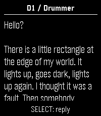 Tether’s opening message on Pebble Time 2: Hello? There is a little rectangle at the edge of my world.