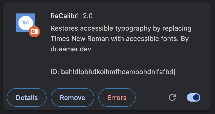 Load unpacked button on the Chrome extensions page
