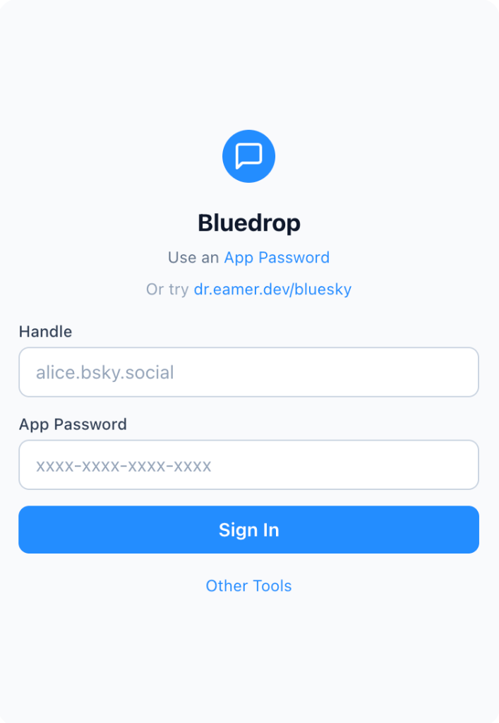 Bluedrop Zen mode with metrics hidden